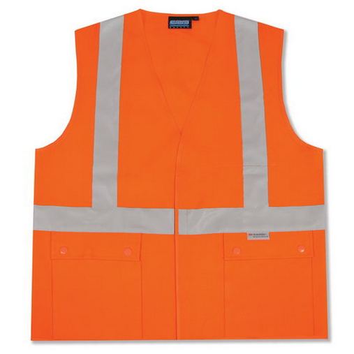 Custom Logo  ERB's Class 2 Snap Pocket Safety Vest - S364 